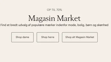 VILDT TILBUD på Magasin Market: Gør et kup på populære mærker med op til 70% rabat!