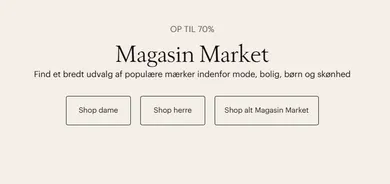 VILDT TILBUD på Magasin Market: Gør et kup på populære mærker med op til 70% rabat!