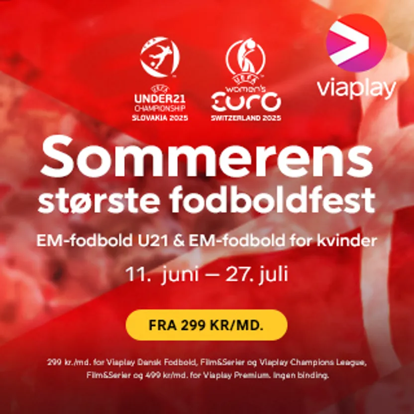 Få 1 måned Viaplay gratis i sommerens store fodboldfest – stream EM 2025 live uden binding